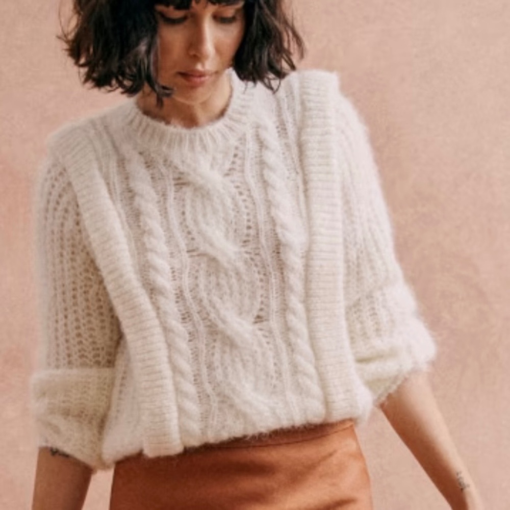 Sezane prune jumper